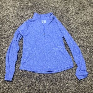 Blue Quarter-Zip Pullover